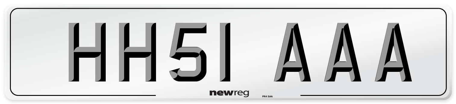 HH51 AAA Number Plate from New Reg
